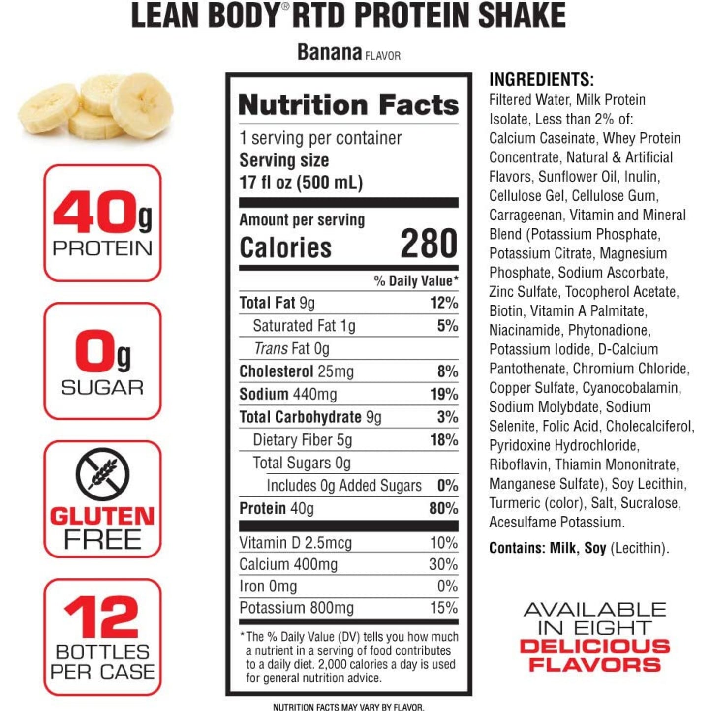 [Multiple Flavors] LABRADA Lean Body Protein Shake