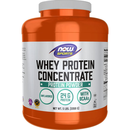 NOW Sports Whey Protein Concentrate (5 lbs)