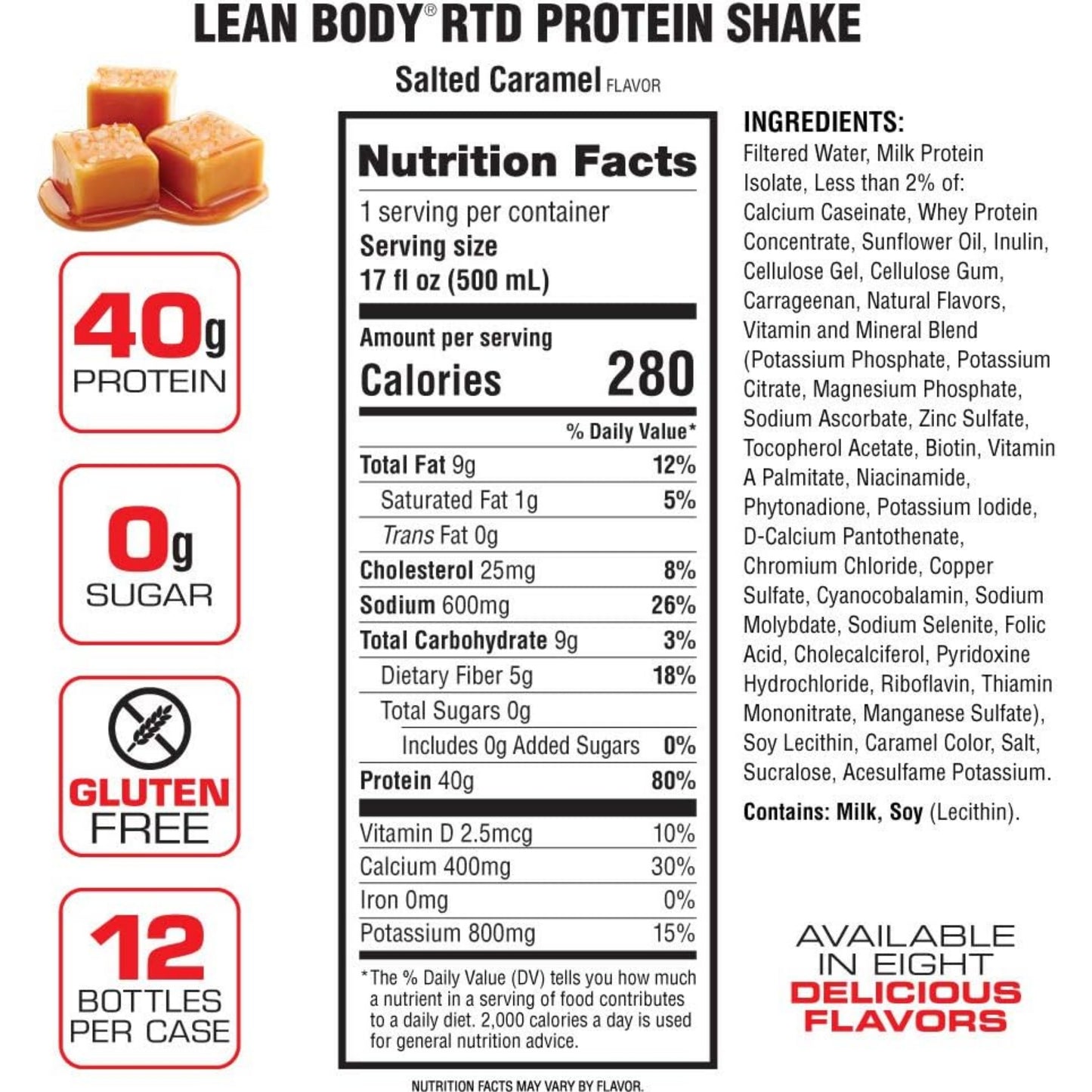 [Multiple Flavors] LABRADA Lean Body Protein Shake