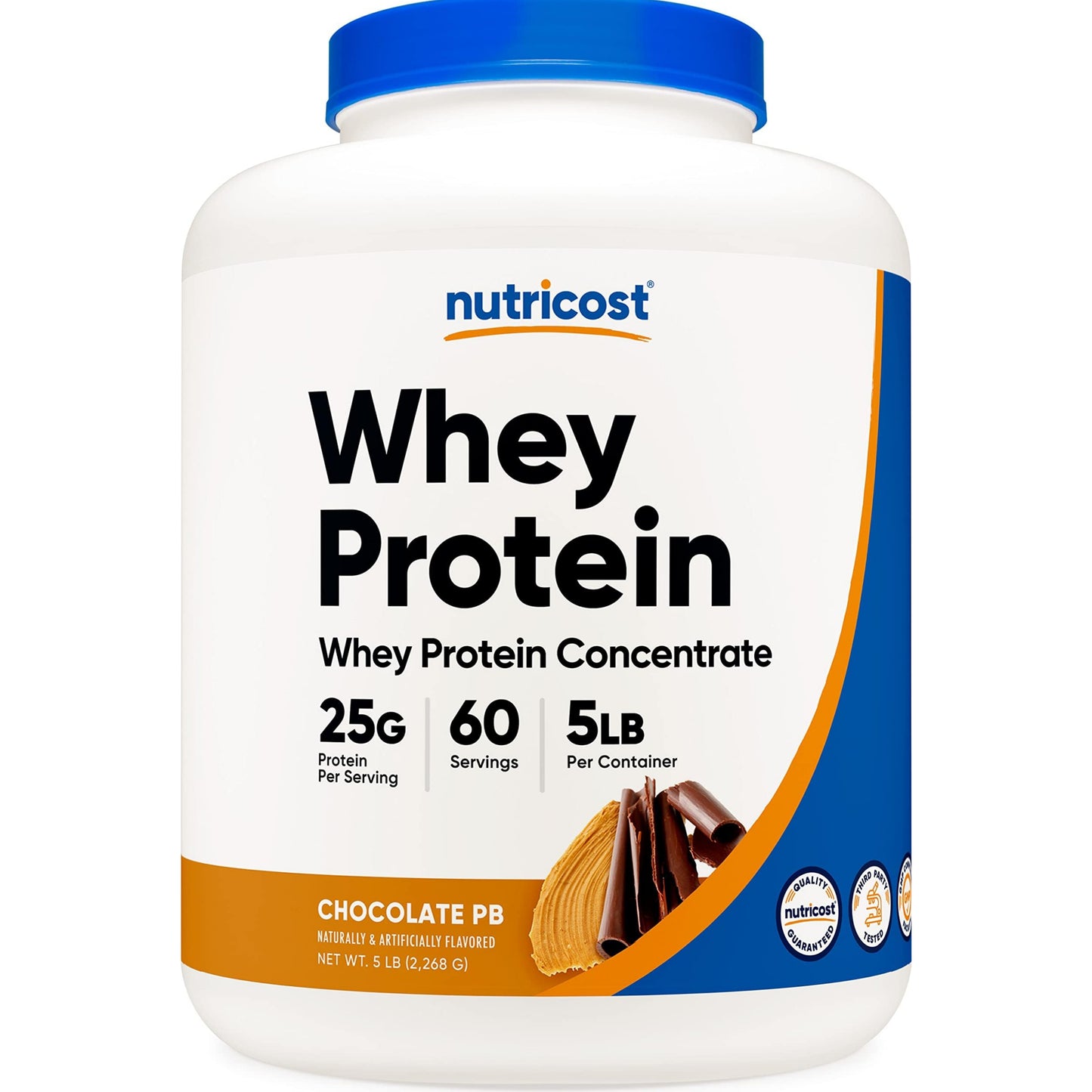 [Multiple Flavors] Nutricost Whey Protein Concentrate (5 lbs)