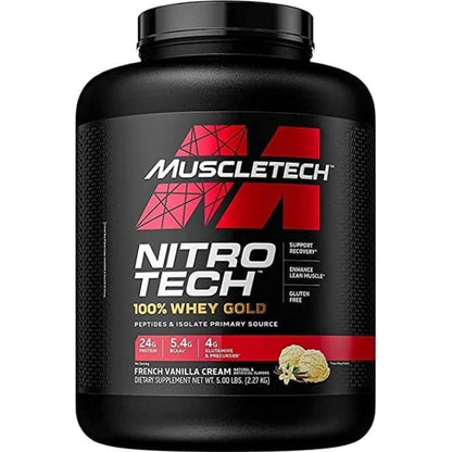 [Multiple Flavours] MuscleTech Nitro-Tech Whey Gold Protein Powder