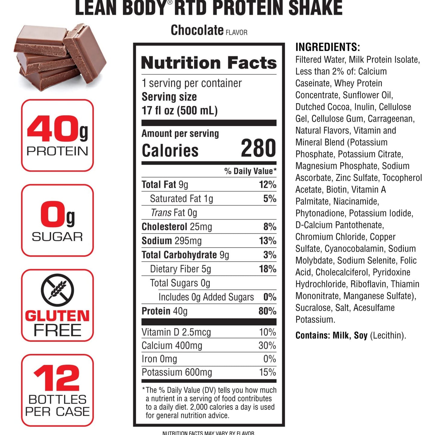 [Multiple Flavors] LABRADA Lean Body Protein Shake