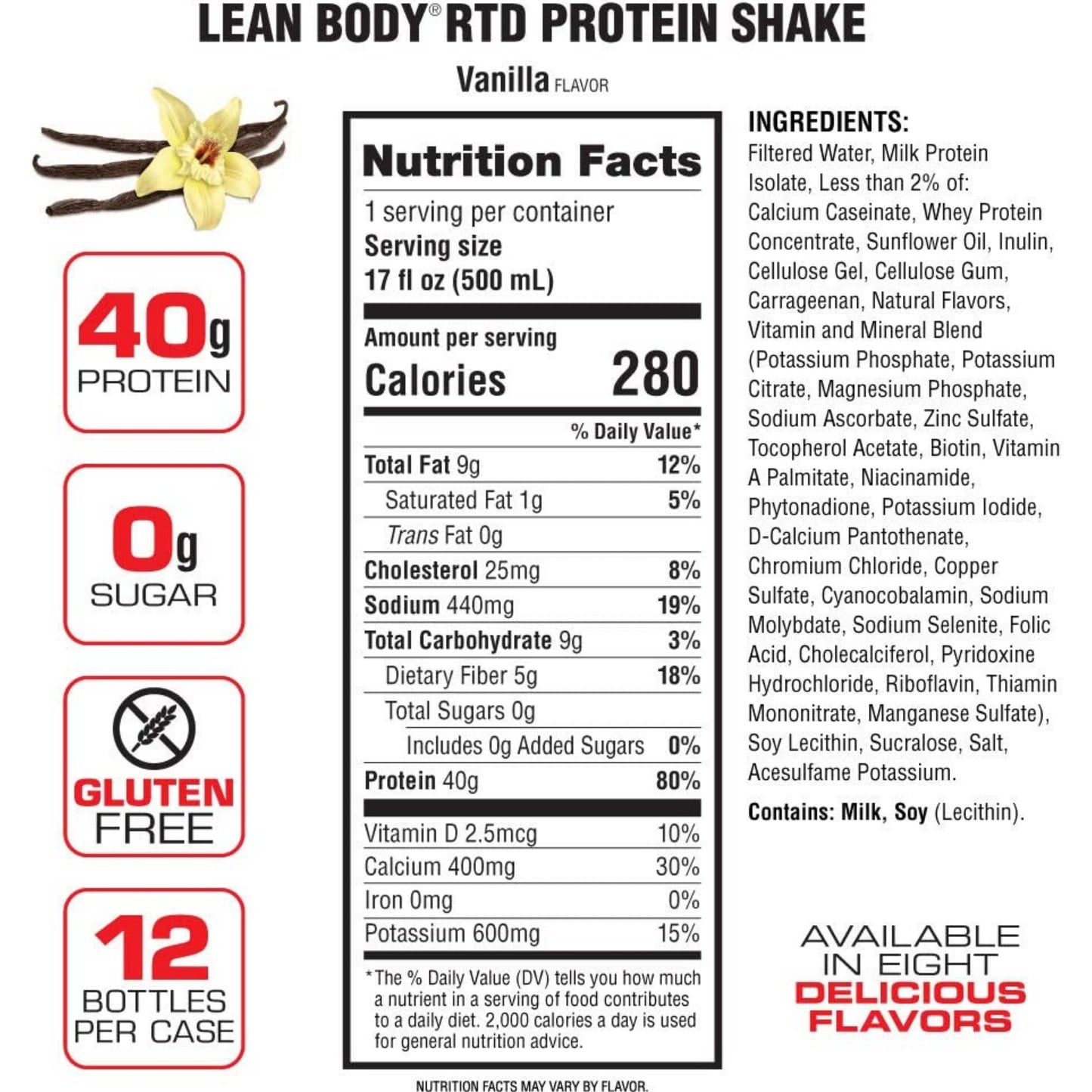 [Multiple Flavors] LABRADA Lean Body Protein Shake